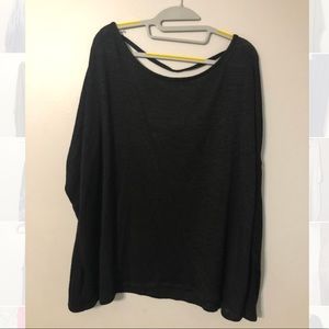 A black long sleeve shirt